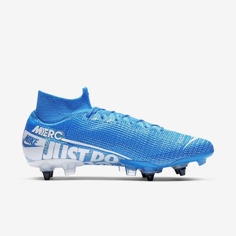 Nike マーキュリアル Superfly 7 エリート SG-PRO Anti-Clog Traction レディース サッカーシューズ 青 | TL2713-168