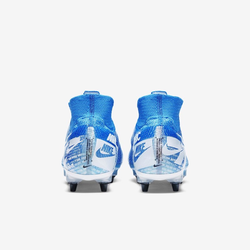 Nike マーキュリアル Superfly 7 エリート SG-PRO Anti-Clog Traction レディース サッカーシューズ 青 | TL2713-168