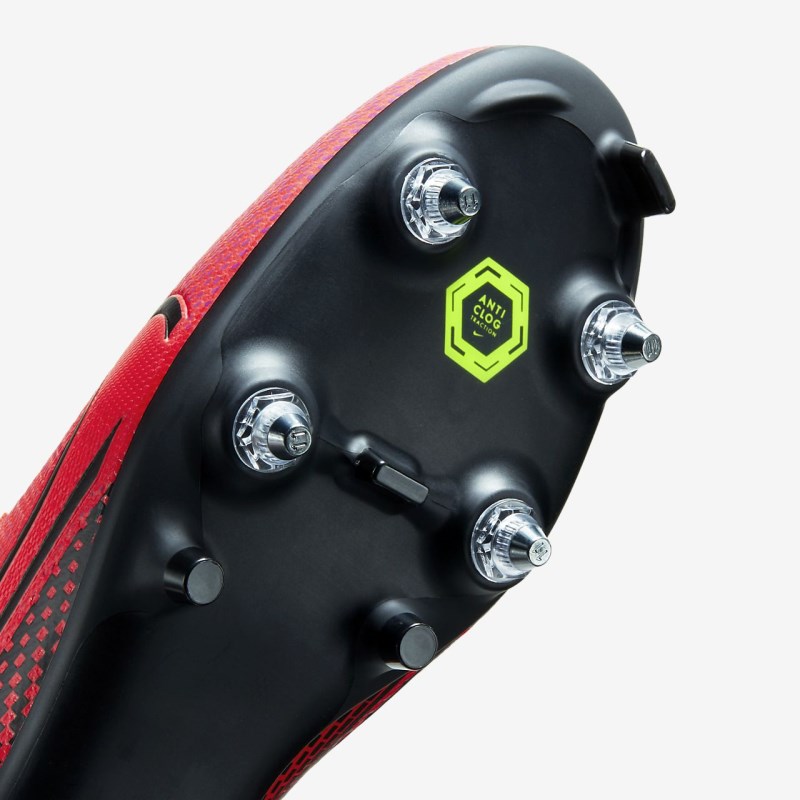 Nike マーキュリアル Vapor 13 Academy SG-PRO Anti-Clog Traction レディース サッカーシューズ 赤 | FV7066-533