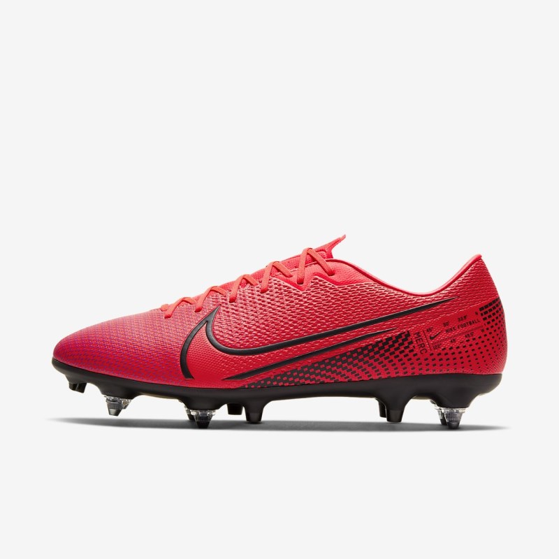 Nike マーキュリアル Vapor 13 Academy SG-PRO Anti-Clog Traction レディース サッカーシューズ 赤 | FV7066-533