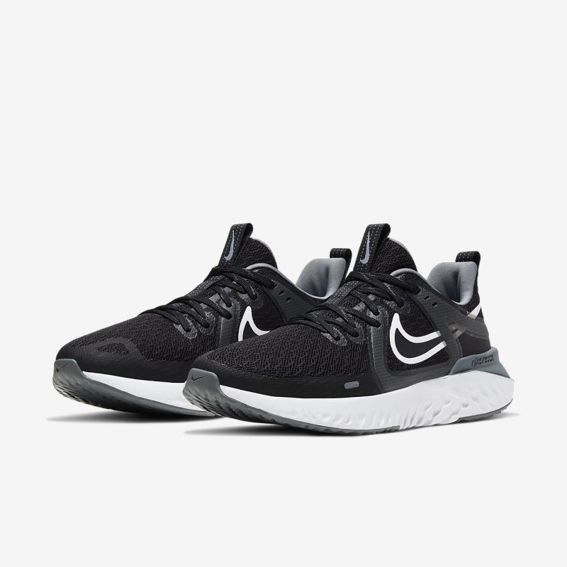 Nike レジェンド React 2 レディース ウォーキングシューズ 黒 | VU7689-880