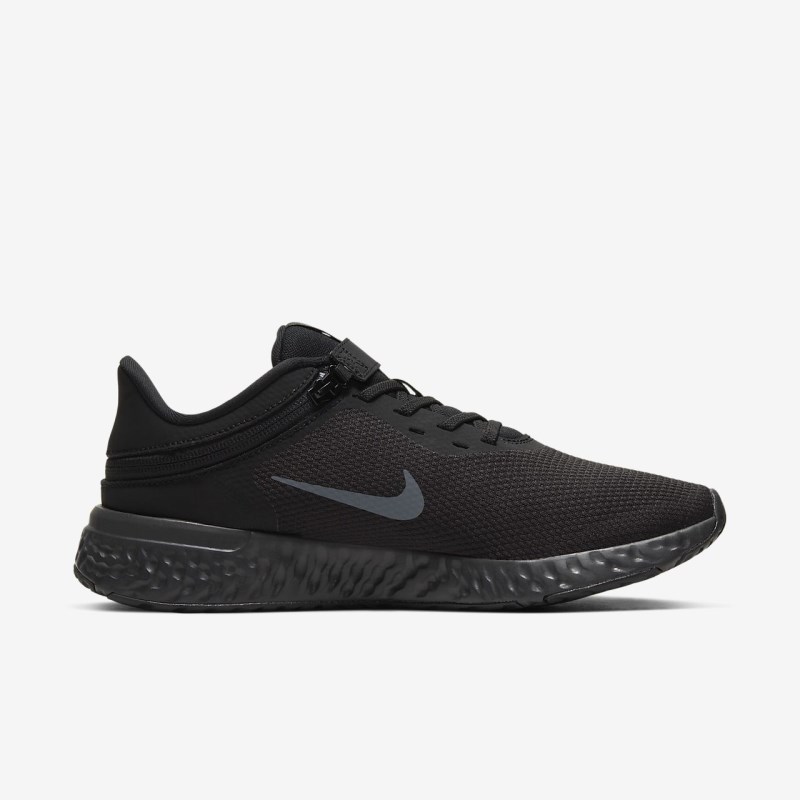 Nike レボリューション 5 FlyEase メンズ ランニングシューズ 黒 | TO3322-461