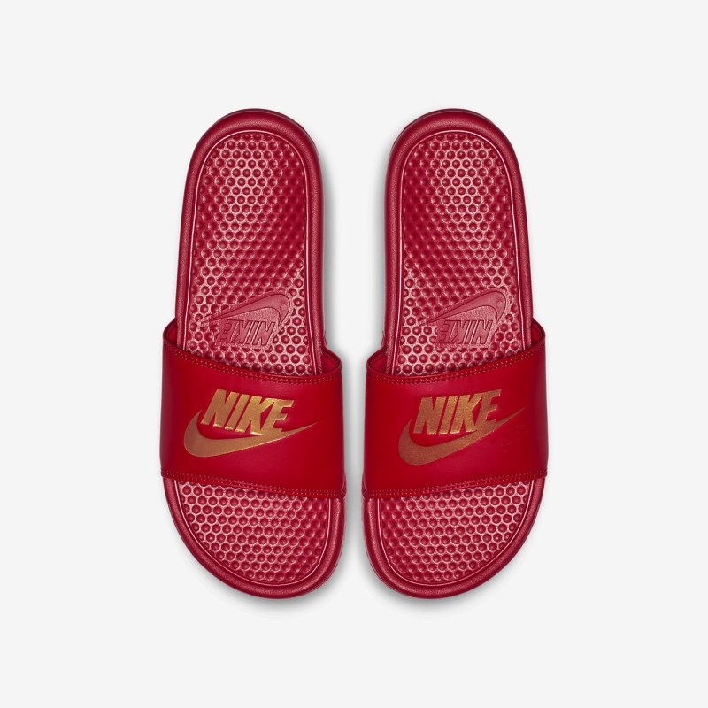 Nike Benassi メンズ スライドサンダル 赤 | ZD3263-517