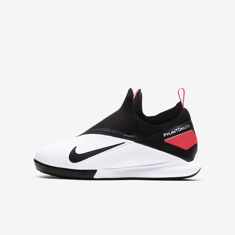 Nike Jr. Phantom Vision 2 Academy Dynamic フィット IC キッズ サッカーシューズ 白 | RE9478-396