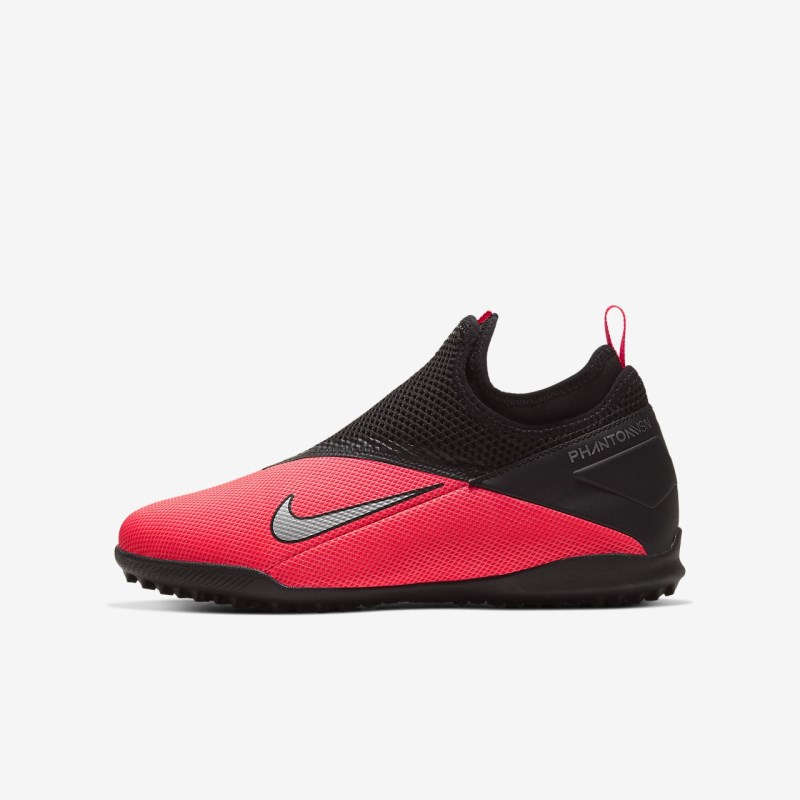 Nike Jr. Phantom Vision 2 Academy Dynamic フィット TF キッズ サッカーシューズ 赤 | WU1103-616