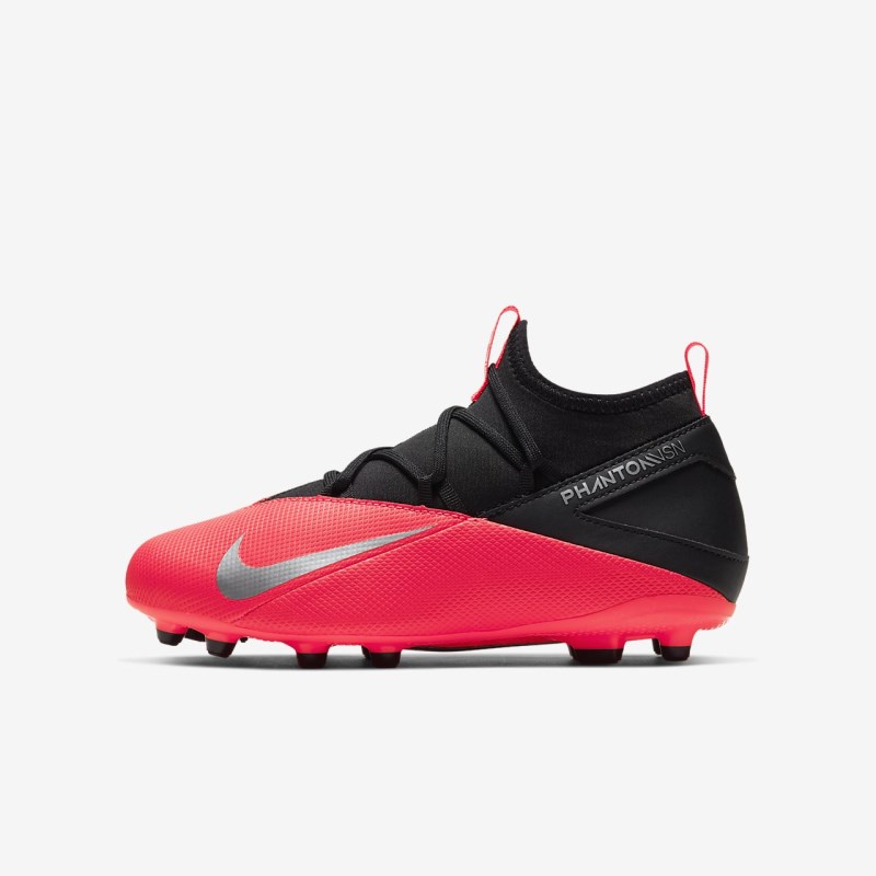 Nike Jr. Phantom Vision 2 Club Dynamic フィット MG キッズ サッカーシューズ 赤 | XC7694-975