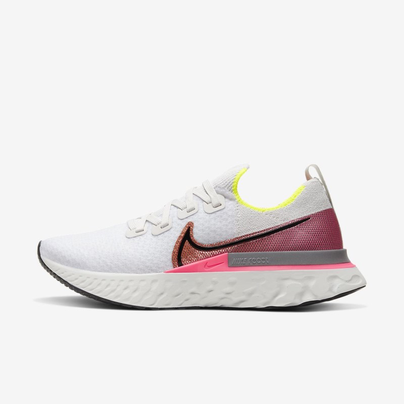 Nike React Infinity ラン フライニット レディース ウォーキングシューズ 白 | TJ9767-161
