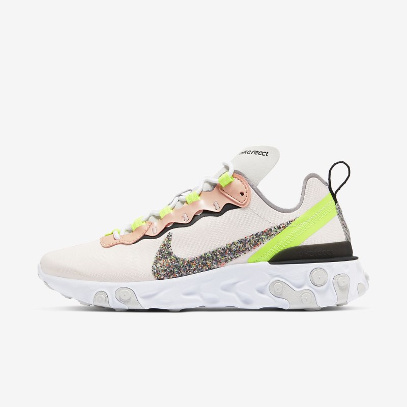 Nike React エレメント 55 プレミアム レディース スニーカー ライトピンク | OE8178-418