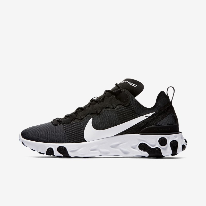 Nike React エレメント 55 メンズ スニーカー 黒 | QR4529-939