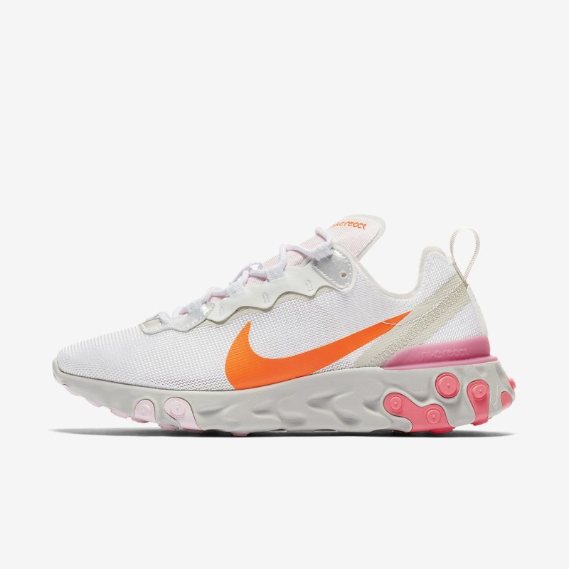 Nike React エレメント 55 レディース スニーカー 白 | KB7330-804