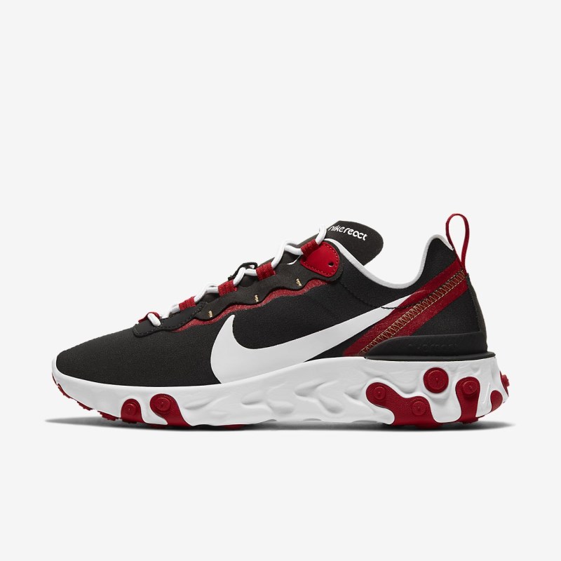 Nike React エレメント 55 レディース スニーカー 黒 | PZ2347-703