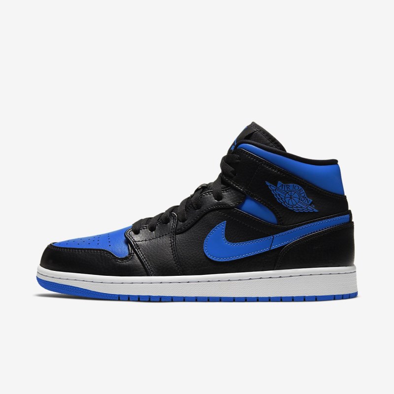 Nike エア Jordan 1 ミッドカット メンズ ジョーダンシューズ 黒 | VL9026-312