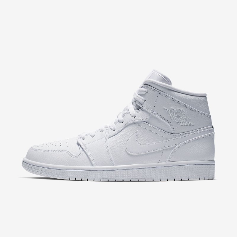 Nike エア Jordan 1 ミッドカット メンズ スニーカー 白 | XG8398-854