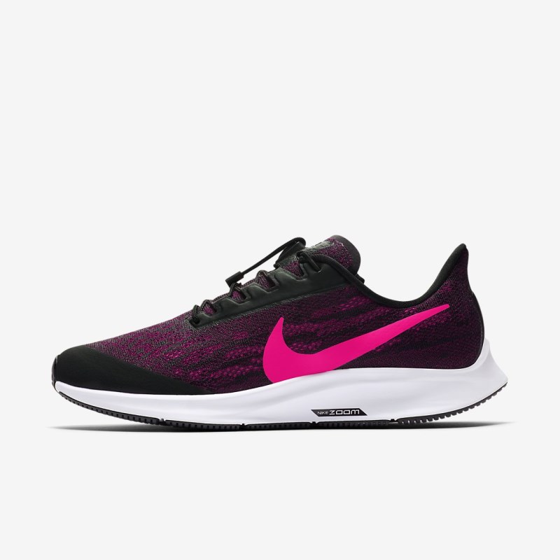 Nike エア ズーム ペガサス 36 FlyEase レディース ランニングシューズ 黒 | ZW6319-668