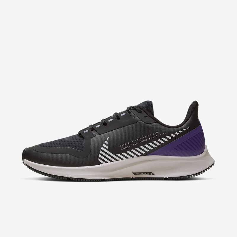 Nike エア ズーム ペガサス 36 Shield レディース ランニングシューズ 黒 | PK6915-079