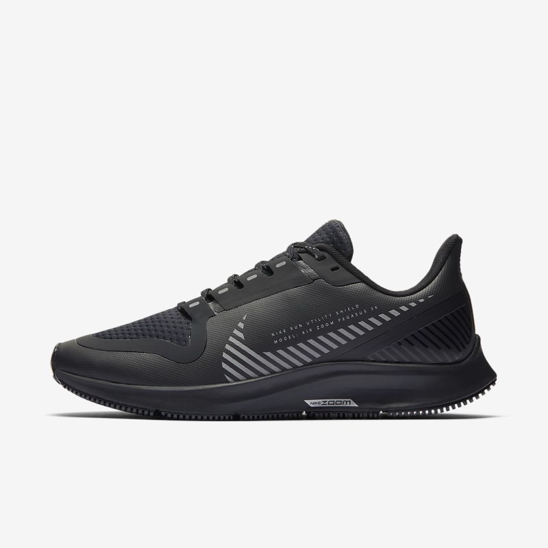Nike エア ズーム ペガサス 36 Shield レディース ランニングシューズ 黒 | WY4189-310
