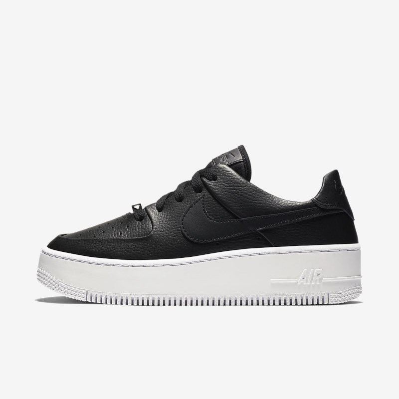 Nike エア フォース 1 Sage ロー キッズ スニーカー 黒 | MX6137-587