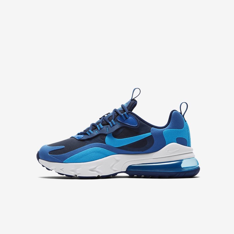Nike エア マックス 270 React キッズ スニーカー 青 | BA8652-587