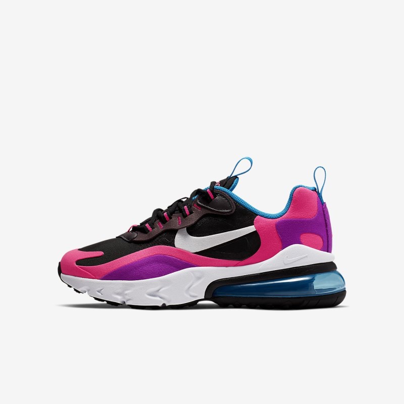 Nike エア マックス 270 React キッズ スニーカー 黒 | PE7465-968