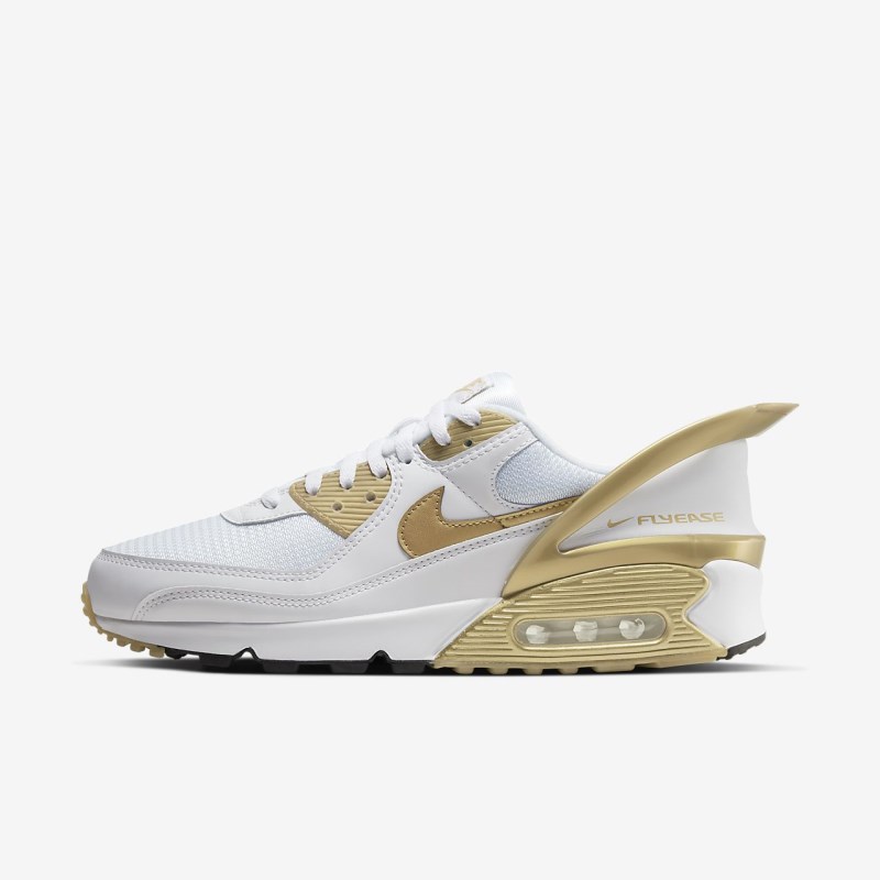 Nike エア マックス 90 FlyEase レディース スニーカー 白 | MZ8981-550