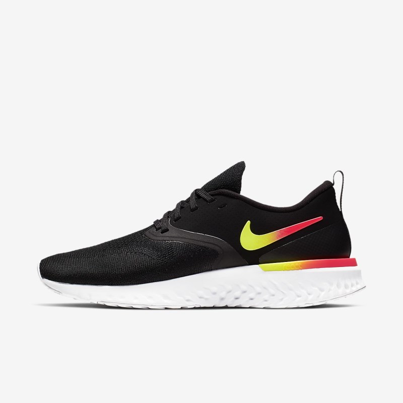 Nike オデッセイ React フライニット 2 レディース ランニングシューズ 黒 | NG8729-183