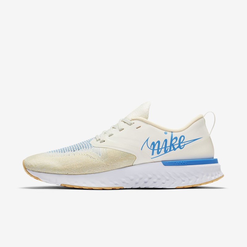 Nike オデッセイ React フライニット 2 レディース ランニングシューズ 青 | PV4801-665
