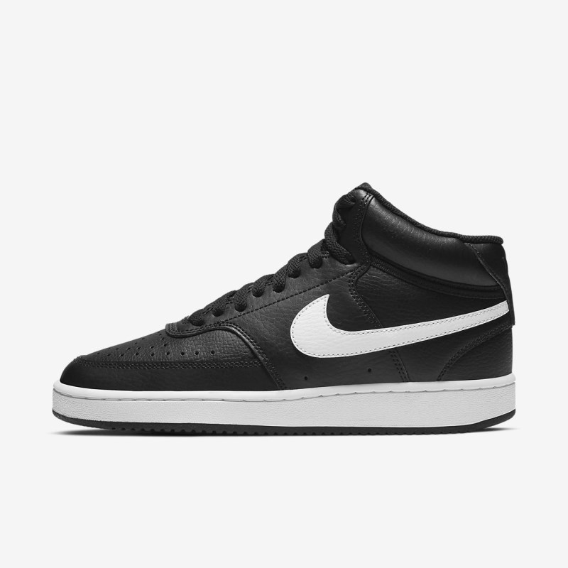 Nike コート Vision ミッドカット レディース スニーカー 黒 | QD1218-849
